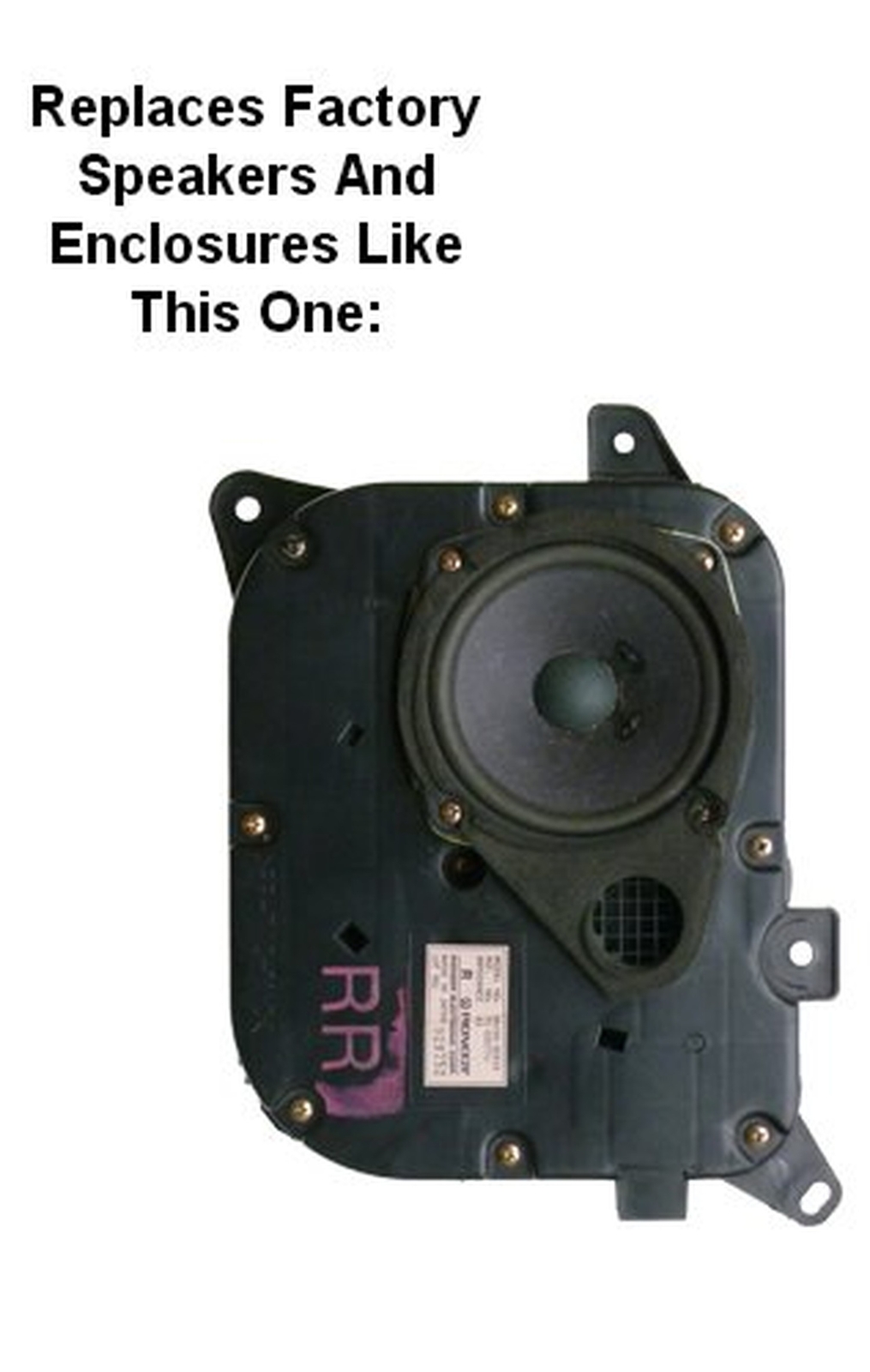 Rear Door Speaker Adapter Spacer Rings Fits 1998-2005 Lexus GS300 / GS400 - S...