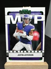 Justin Jefferson 2022 Panini Contenders MVP Contenders EMERALD #MVP-JJE 🔥