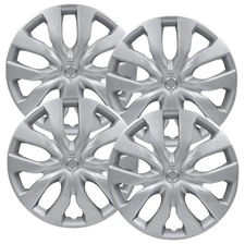 Set of (4) 17" Silver Replacement Hubcaps for Nissan Rogue 2014-2020