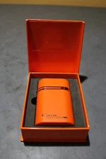 Cain Daytona Triple Flame Torch Butane Cigar Lighter Orange Gold Accents