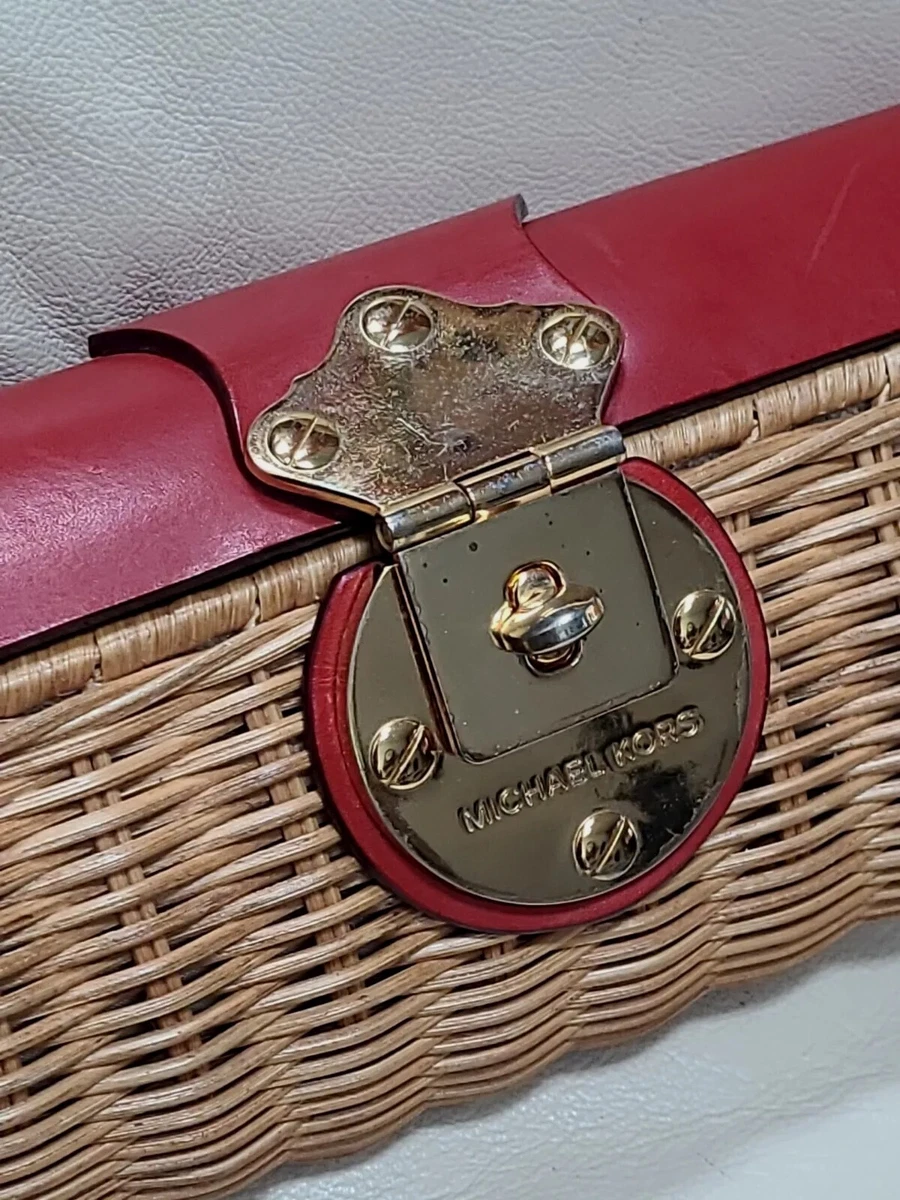 Michael kors tan clutch bag discount