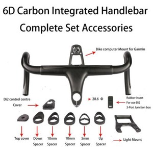 Carbon T800 Integrated Bar Road Bike Drop Handlebar /& Stem Computer Mount Holder