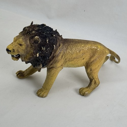 AAA Lion Animal Figure Safari Hard Rubber Toy Vintage ELC Collectible - Picture 2 of 24