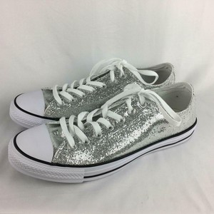silver sparkle converse