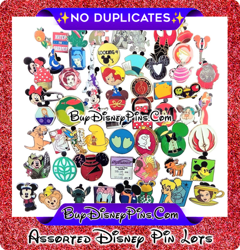 Disney Pins Assorted Lot 50x Pins Park Trading Pin Lot New No Duplicates Heros - Picture 12 of 24