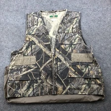 Vintage Game Winner Jacket Men Large Camo Full Zip Hunting Shooting Padded