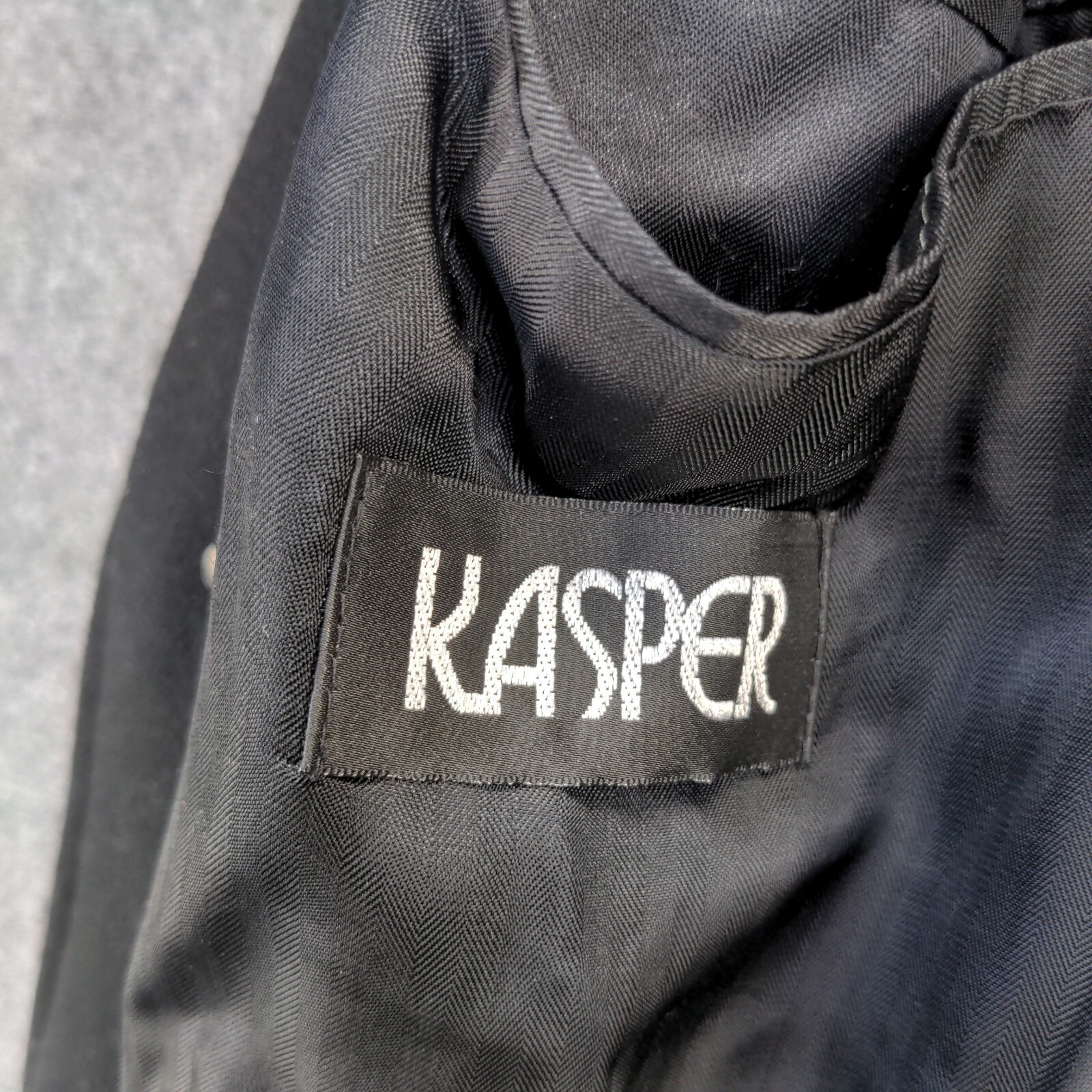 Kasper Men's Button-Up Coat Solid Black 50x48 Cas… - image 11