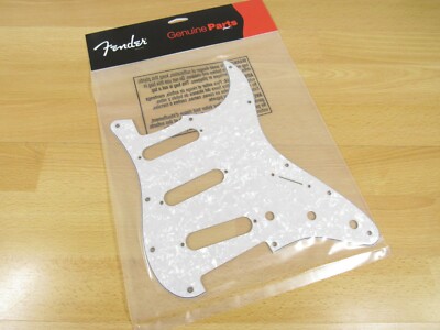Fender Stratocaster White Pearl Pickguard FENDER 11 Hole Am Std Pro Strat Guard