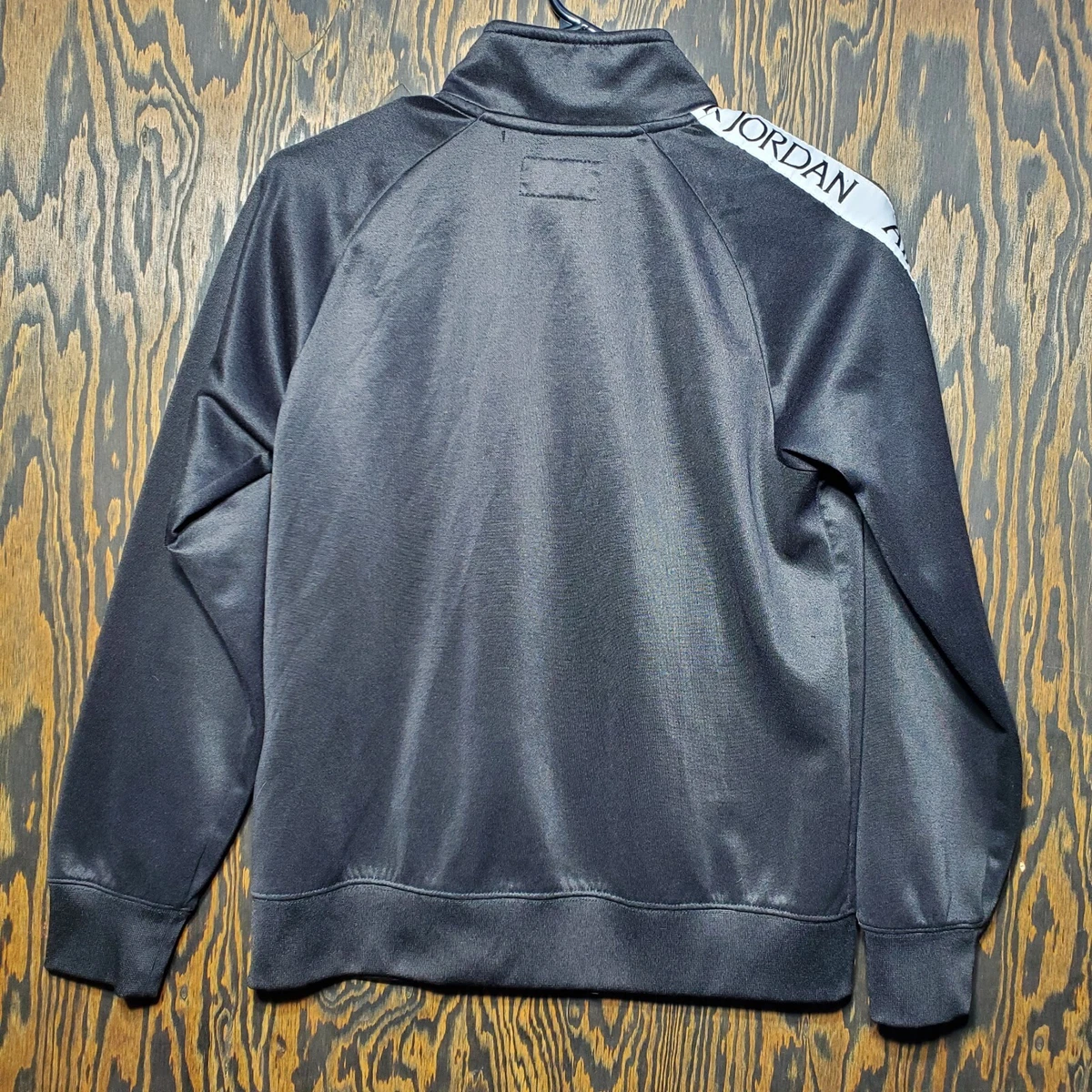 Nike Air Jordan Jumpman Boys Zip Up Jacket Size Large 12 13 Black White
