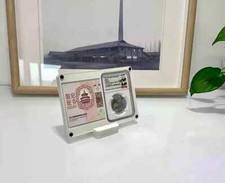 Desktop Display Frame Case Stand Box for NGC Holder + Pic or Note Slot