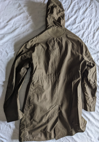 Oliver Spencer para el tío Otis talla 40 hecho en Reino Unido chaqueta con capucha acabado en cera - Imagen 2 de 21