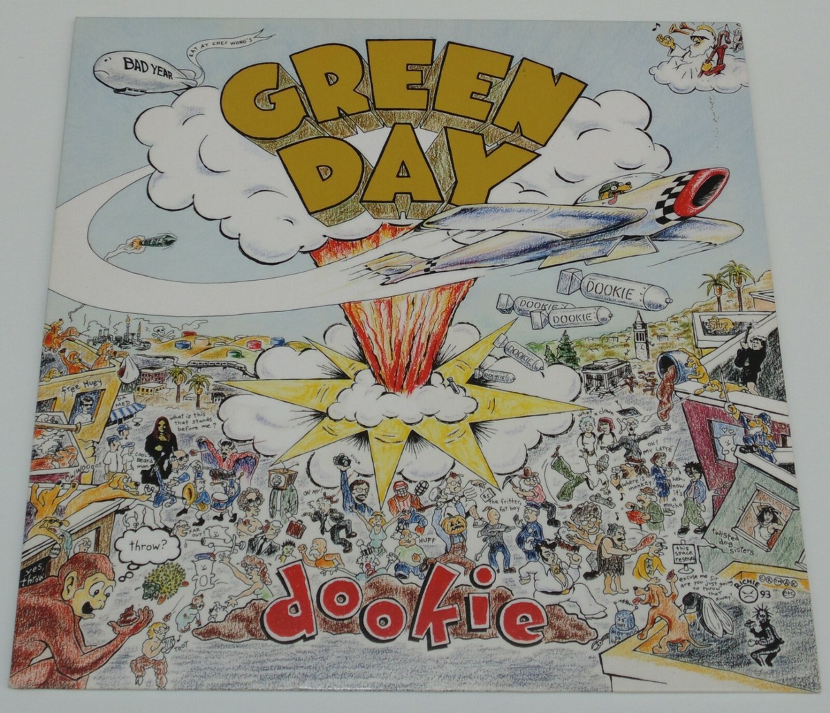 Green Day Dookie レコード GREEN DAY dookie AQUA COLORED VINYL Lp Record with lyrics