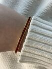 Gold plated Bracelet 7” inch 4Mm Tennis Red Ruby Sterling silver 925