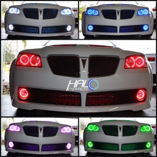 2008-2009 Oracle Pontiac G8 Colorshift LED Licht Scheinwerfer + Nebel Halo Set - Bild 3 von 4