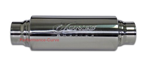 Jones Exhaust Turbine Muffler / Resonator - 304 Stainless Steel - 2.5" - Picture 2 of 4