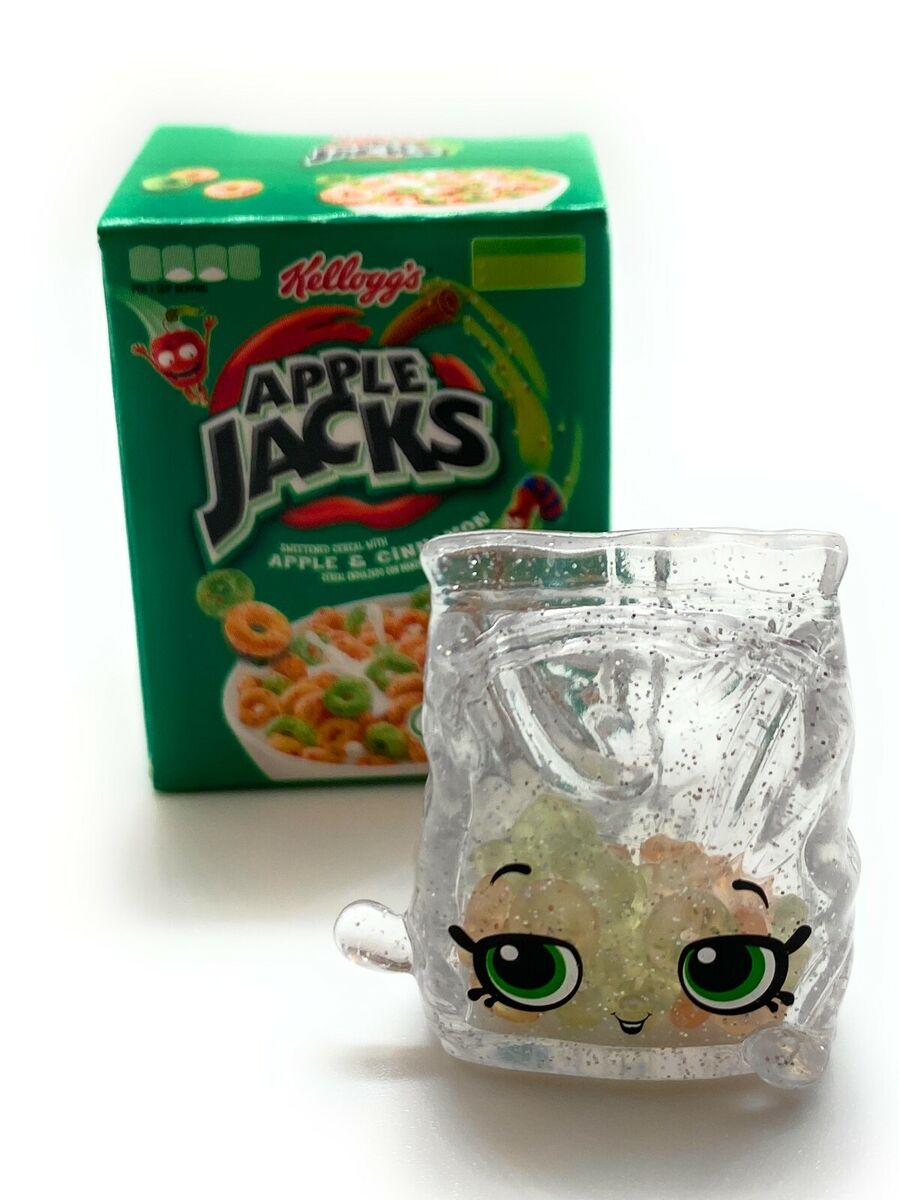 3 Shopkins Real Littles Glitter Cereal - Apple Jacks, Fruit Loops, Cutie  Puffs