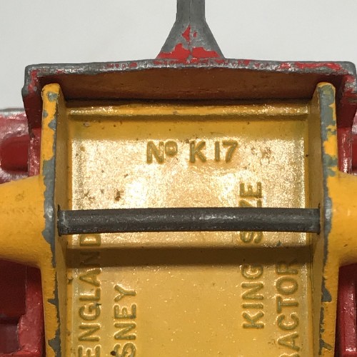 Lesney Matchbox King Size Case Tractor No. K-17 1969 Red/Yellow Made In England - Picture 10 of 10