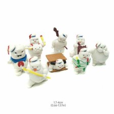 8× Ghostbusters Afterlife Mini Figuren 4cm Puft Marshmallow Mann Spielzeug Neu