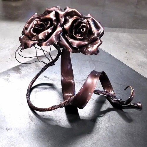 Rose Rame "Noi" 1661x Steampunk Anniversario San Valentino Festa della Mamma Natale - Foto 6 di 19