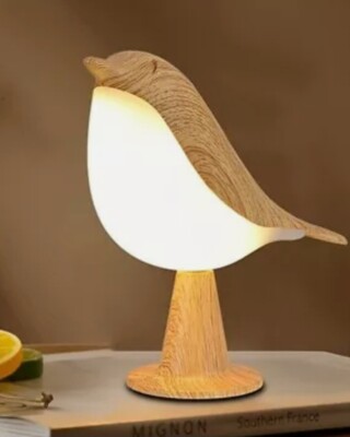 Magpie Bird LED Lamp-Multi-Intensity Bedside & Aromatherapy Light-Touch Sensor
