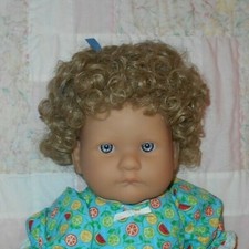 Playhouse VICKIE Doll Wig SIZE 12/13 BLONDE Full Head of Short Curly Hair NWT