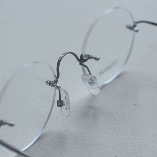 Titanium glasses men vintage style brown Round Glasses Steve Jobs eyeglasses - Picture 8 of 17