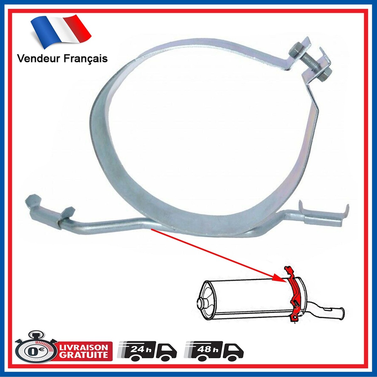 Silencieux Arrière ASSO 10.7062 Pour Citroën Xsara Picasso | Compatible Nombreuses Marques (Bosal, Walker, Etc.) | Neuf En Emballage
