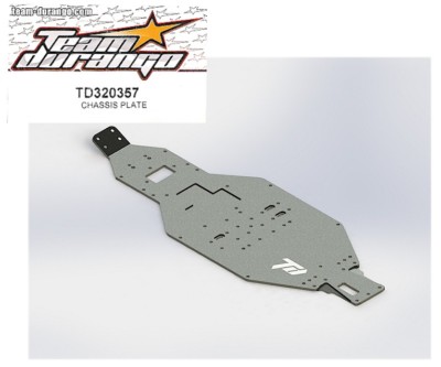RC Team Durango DEX210F Buggy TD320357 Chassis Plate Aluminum NIB  