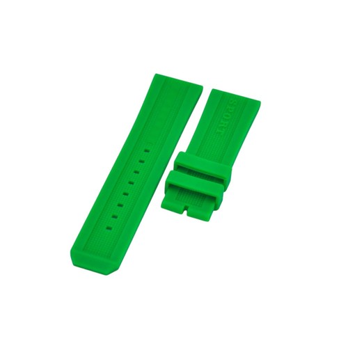 Correa de reloj BU7764 24 mm de goma verde para Burberry Sport - Imagen 2 de 7
