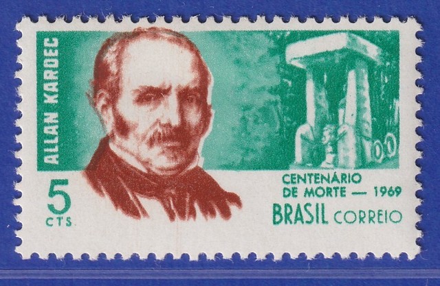 Brasilien 1969 Todestag A. Kardes französischer Schriftsteller Mi.-Nr. 1207 ** Brasilien 1969 Todestag A. Kardes französischer Schriftsteller Mi.-Nr. 1207 **