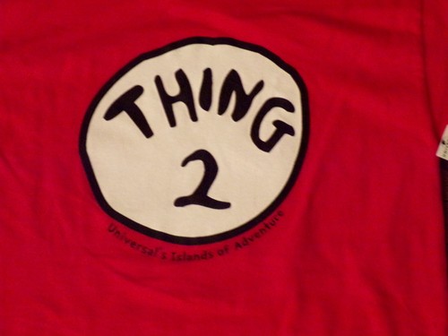 NWT Child sz M Dr Seuss T-Shirt Thing 2 Universal Studios Islands Of Adventure - Picture 5 of 5