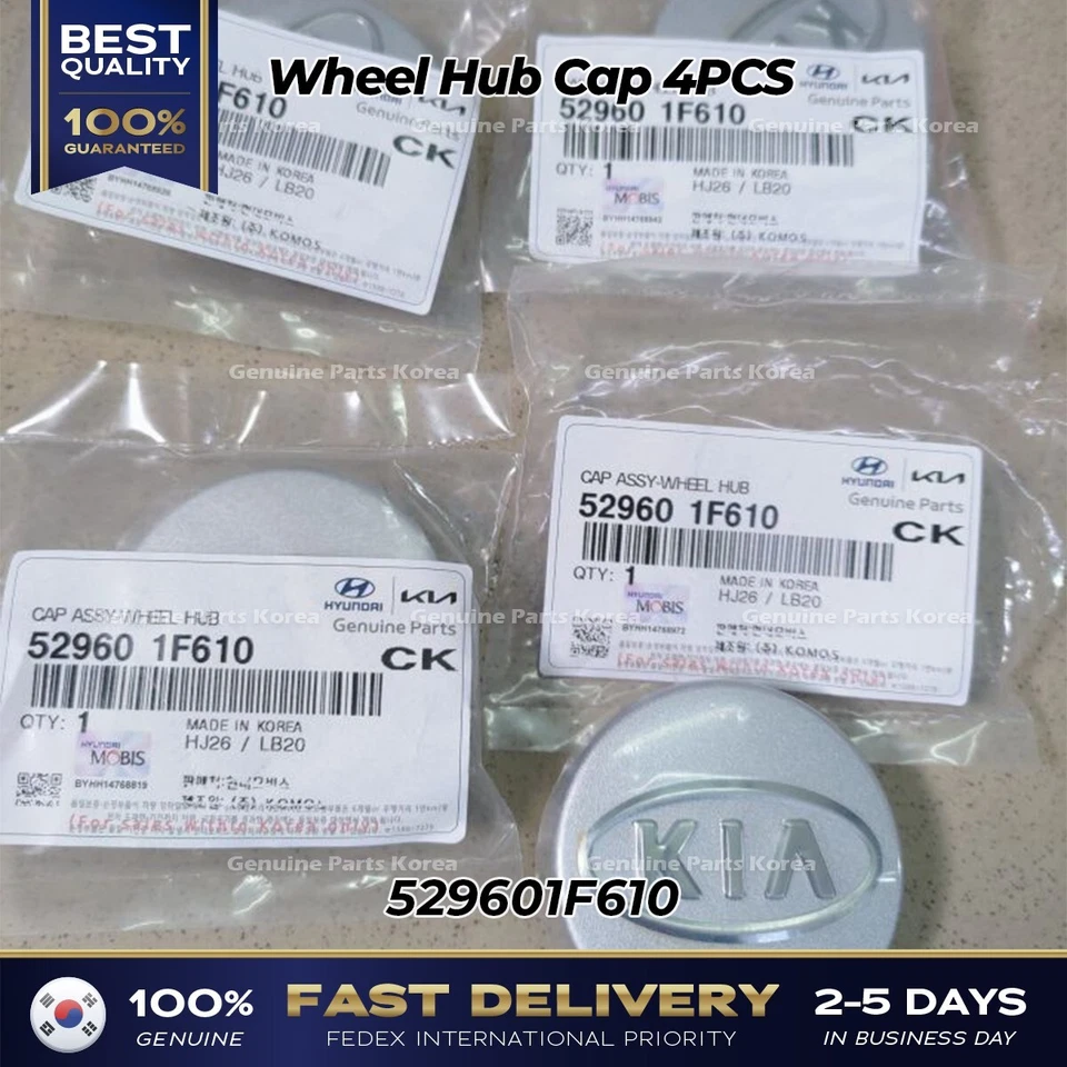 ⭐Genuine⭐ Wheel Hub Cap 4PCS 529601F610 for Kia Amanti Borrego Forte - Image 2 of 4