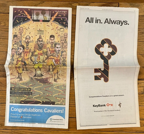 2016 Cleveland Cavs Plain Dealer Newspaper Championship Special Section Souvenir - Picture 2 of 3