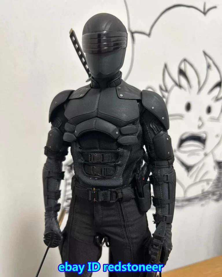 HOTTOYS G.I. Figura de acción masculina Joe Snake Eyes Masked Man 1/6 colección de modelos Foto 2 de 4