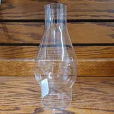 Clear Glass Lamp Chimney, Hurricane Globe 2 3/8 " Diameter Base x 7 1/2 " H