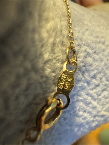 Rare 14K Solid Gold Natural Black Star Sapphire Vintage Pendant Necklace - Picture 10 of 20