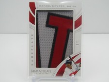 RAFAEL DEVERS 2019 IMMACULATE JUMBO NAMEPLATE PATCH #6/7 SP!!- RED SOX!!