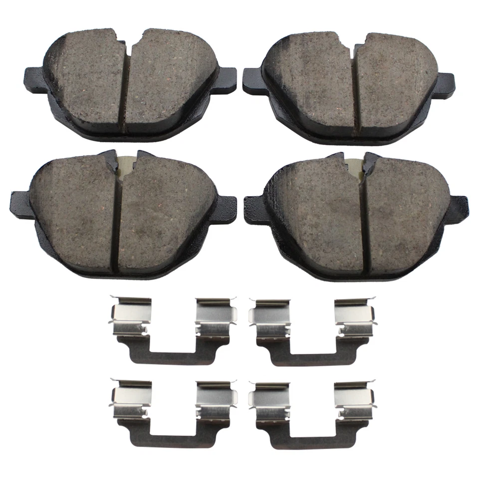 Pastillas de freno de disco traseras Akebono Euro para BMW F10 serie 5 F25 X3 F26 X4 E89 Z4 i8 Foto 4 de 4