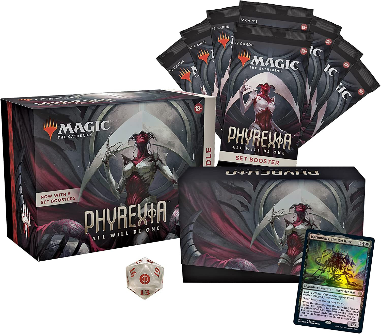 Magic: the Gathering Phyrexia: All Will Be One Bundle | 8 Set Boosters + Access