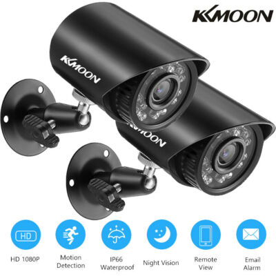 2PCS Kkmoon 2MP 1080p 4-In-1 Security Camera For Office Garden Warehouse A2U8