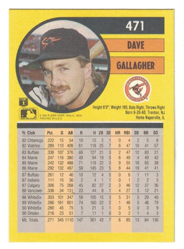fleer baseball karten 1991 - Bild 87 von 141