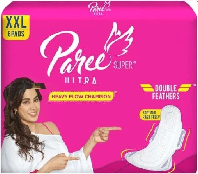 Paree Ultra Soft Feel Double Feathers Women Sanitary Pads Trifold