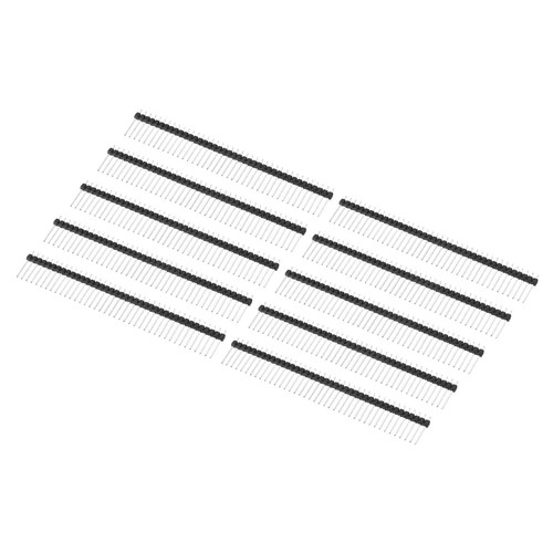Connecteur Broche 5 Pins 2.54mm - Doré - Lot De 50 - Pour PCB Et Projets Électroniques