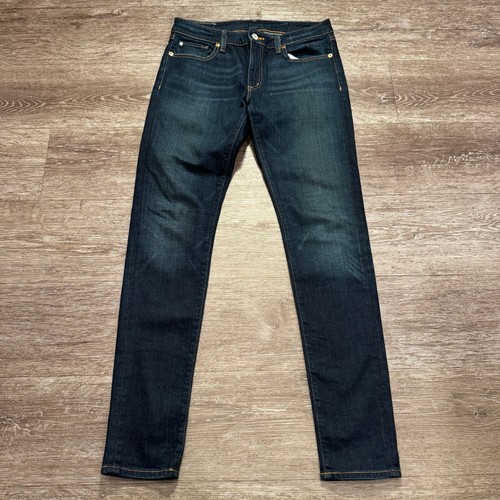 Denim & Supply Ralph Lauren Jeans Womens 29 Blue Shinny 29x32 Denim Skinny Flag - Picture 2 of 12