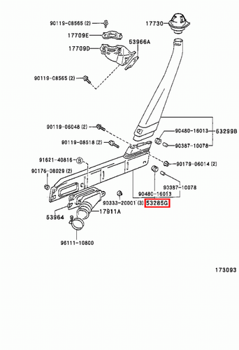 Genuine Toyota LandCruiser HZJ75 HZJ71 HZJ70 HDJ79 Section Of Snorkel Lower - Picture 6 of 6