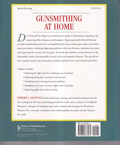 DO-IT-YOURSELF GUN REPAIR: GUNSMITHING AT HOME (2013 Softcover){S5} - Picture 2 of 5