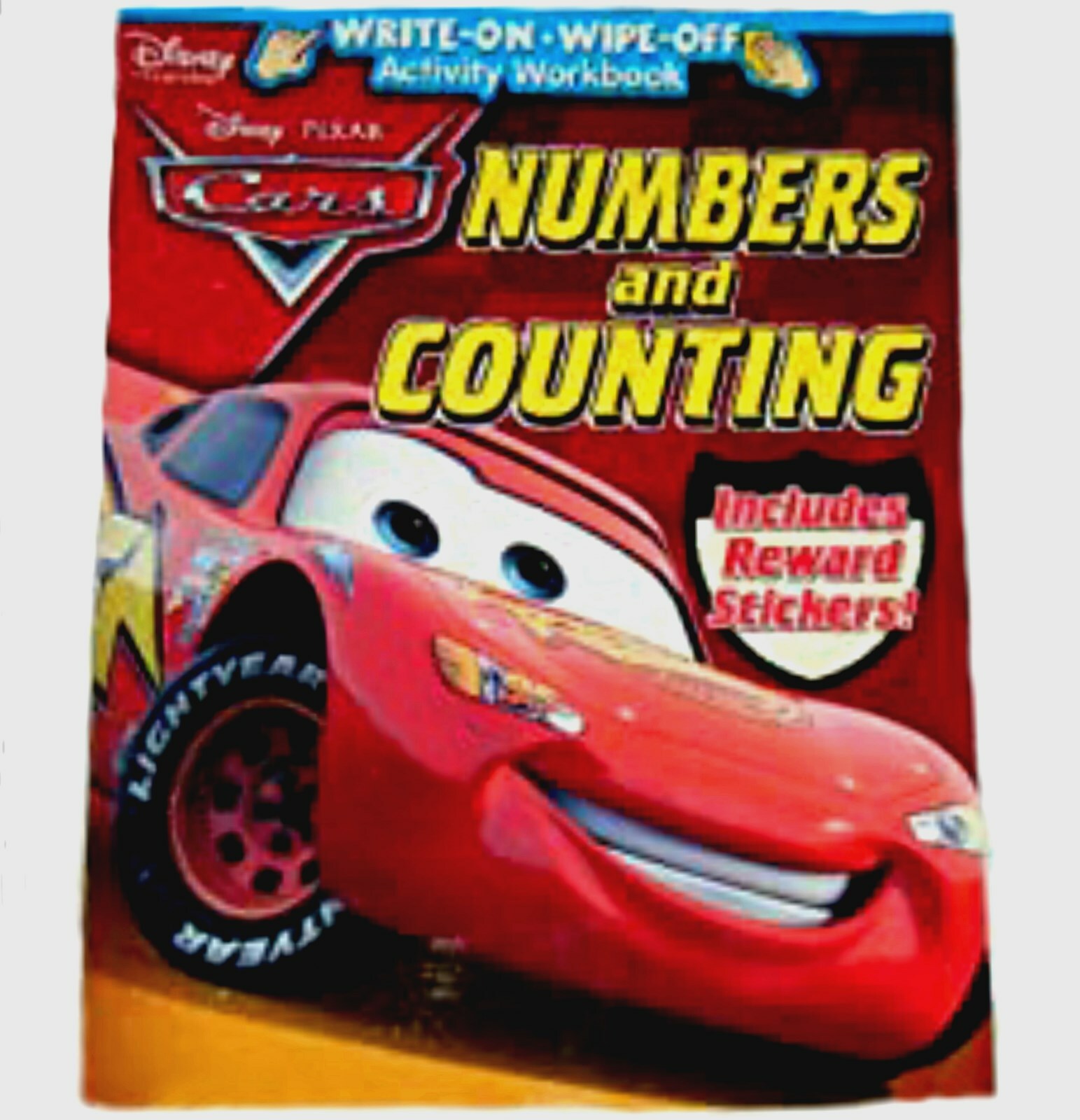 Disney Pixar CARS Numbers and Counting WriteonWipe Off Workbook New Stickers 805219010952 eBay