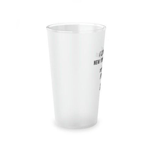 I Love The New York Rangers & The Word F@ck With Goalie Logo, Frosted Pint - Picture 4 of 7