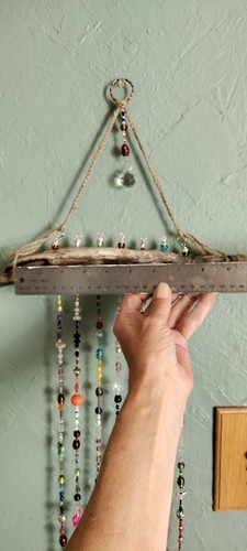 Colorful Sun Catcher Mobile Porch Window Art Boho Crystal Beaded Butterfly - Picture 12 of 15