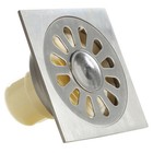 4'' Square Stainless Steel Deodorizing Bathroom Washing Machine Floor Drain